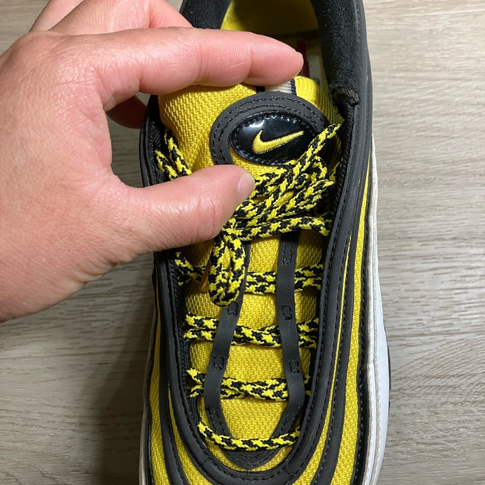 NIKE AIR MAX PLUS / 97 AIR MAX 97 "FREQUENCY PACK" YELLOW SZ 9.5 - Picture 12 of 13